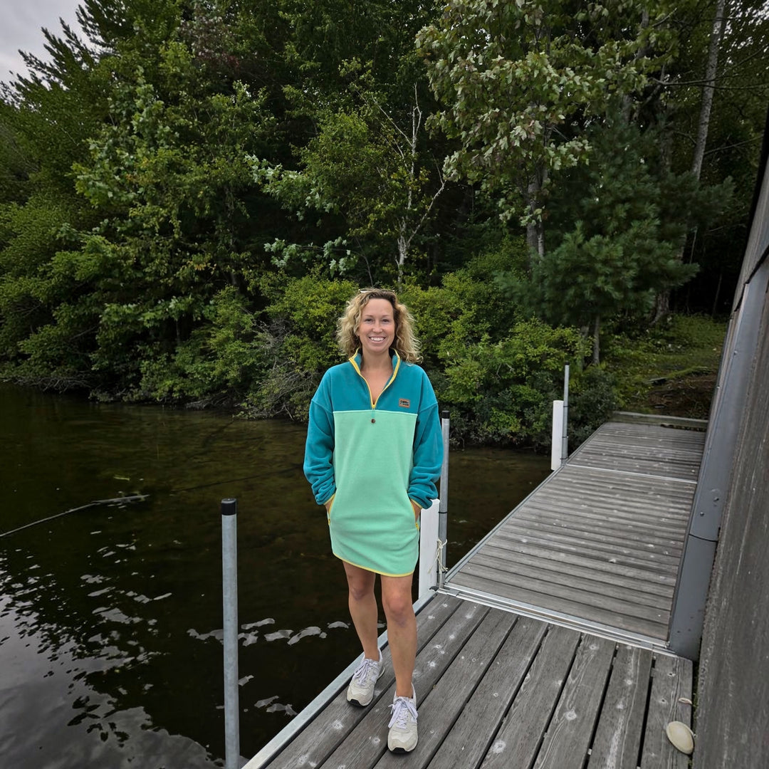 Robe Polar Verte Océan