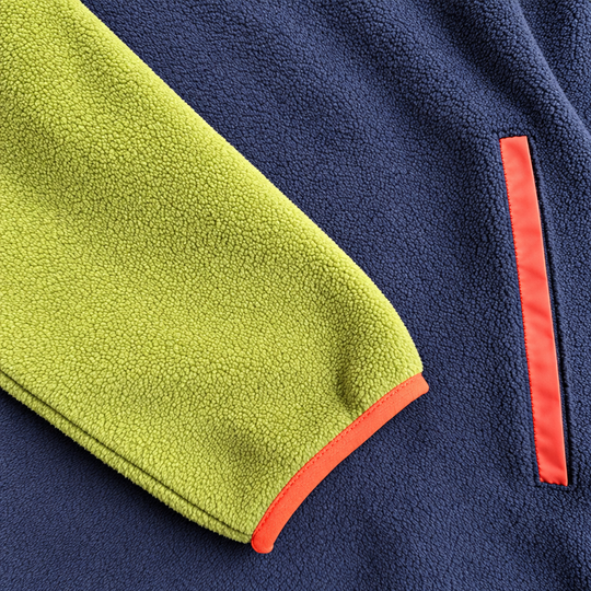 Robe polar Retro – kaki et marine