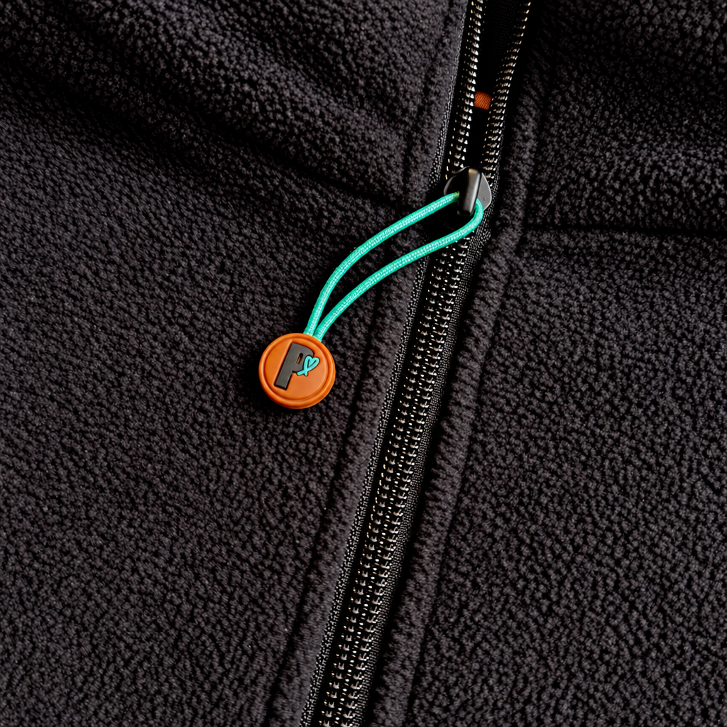 Haven Cropped Fleece – Black &amp; Khaki