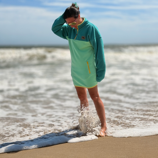 Robe Polar Verte Océan