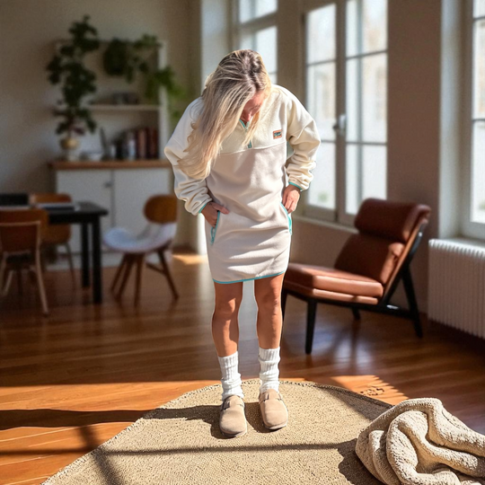 Robe polar beige sable