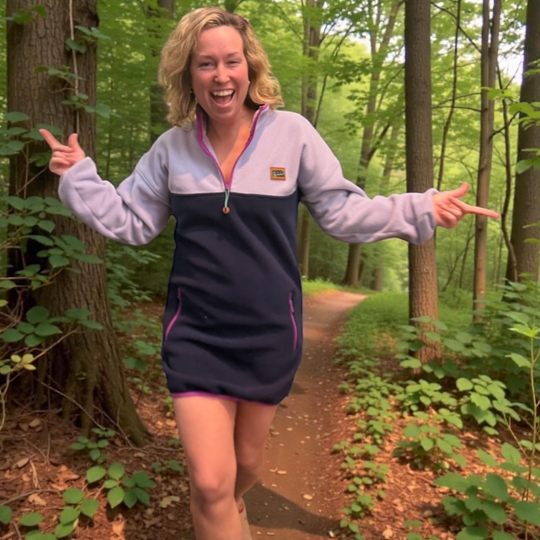 Robe polar Lila-Marine