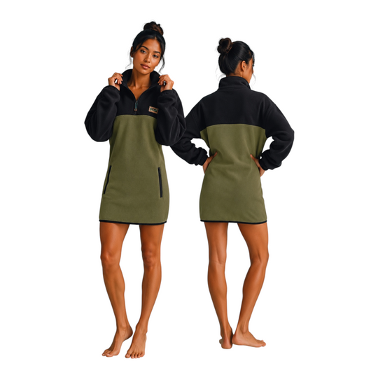 Robe Polar Kaki Noir
